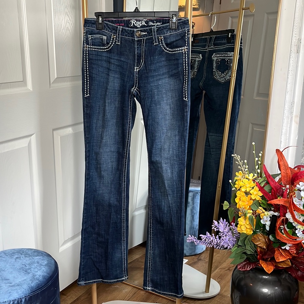 Rock 47 Wrangler Low Rise Boot-cut Jeans - 28x32
